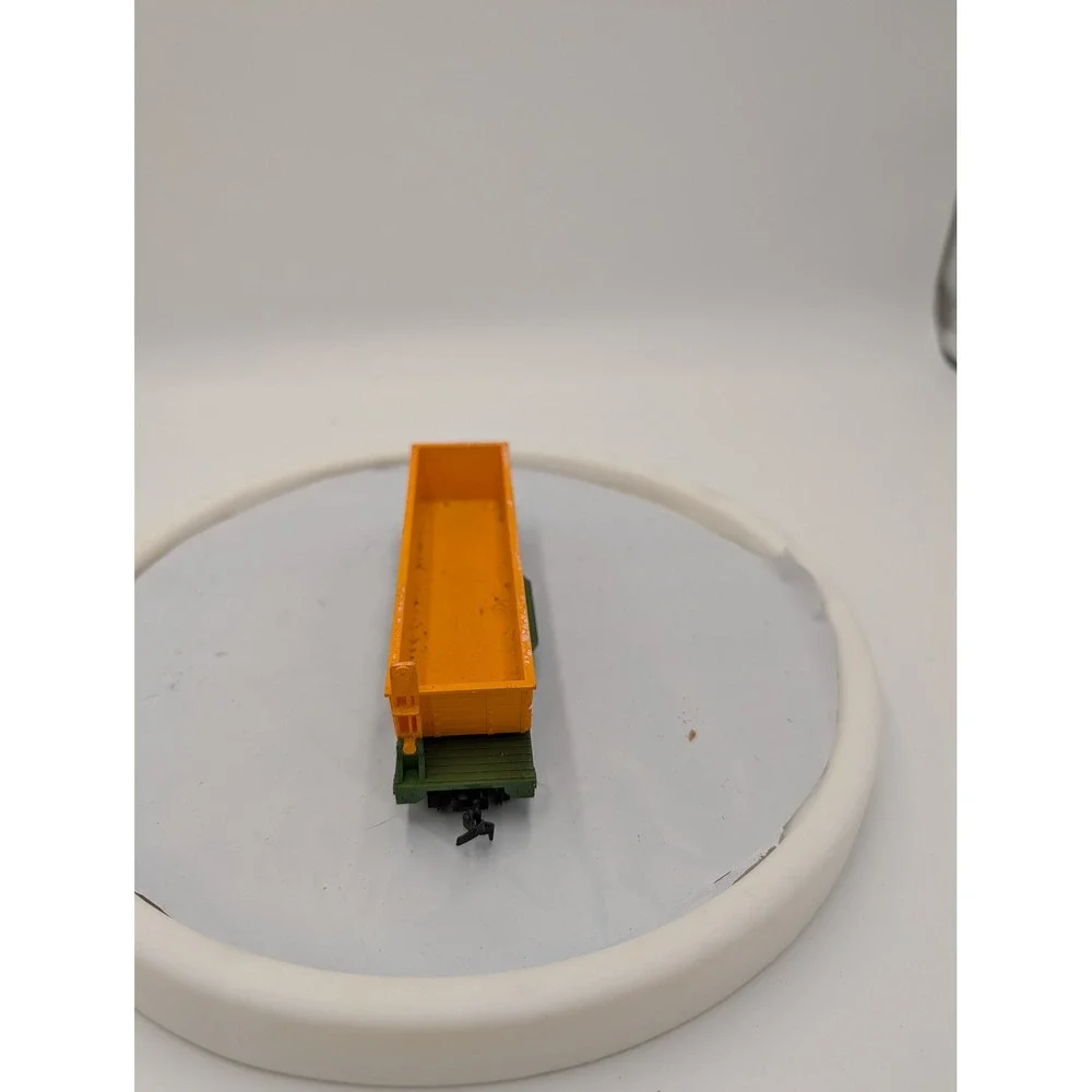 HO Scale Clementine Gold Mining Co Boxcar Yellow Green Model Train Rolling Stock